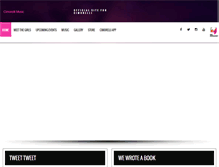 Tablet Screenshot of cimorellimusic.com